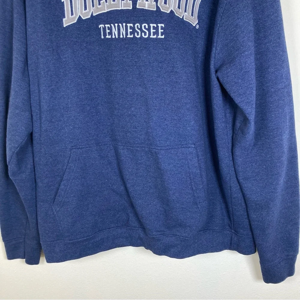 Dollywood Tennessee Hoodie Mens 2XL Blue Graphic Pullover Sweatshirt
